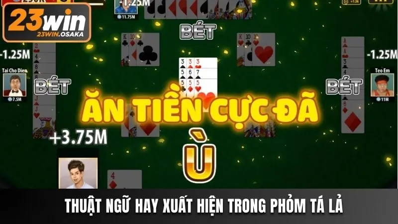 Thuật ngữ hay xuất hiện trong Phỏm Tá Lả 